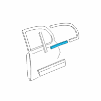 OEM 2005 Lincoln Town Car Belt Weatherstrip Diagram - 3W1Z-5425596-AA