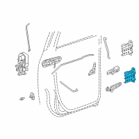 OEM 2004 Dodge Ram 3500 Door Half Hinge Diagram - 55276416AA