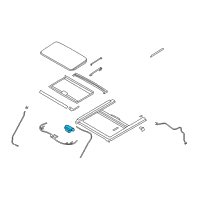 OEM Kia Rondo Motor Assembly-Sunroof Diagram - 816311D000