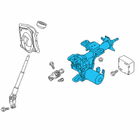 OEM 2014 Nissan NV200 Shaft Assy-Steering Column, Upper Diagram - 48820-3LM0A