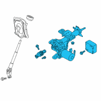 OEM 2020 Nissan NV200 Column-Steering Tilt Diagram - 48810-9SJ0A