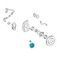 OEM 2011 Toyota FJ Cruiser Front Hub Diagram - 43502-35250