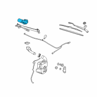 OEM Saturn Front Motor Diagram - 22711010