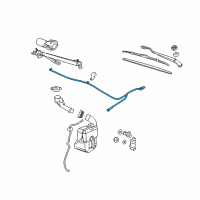 OEM 2006 Pontiac G6 Washer Hose Diagram - 15225545