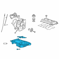 OEM 2003 Saturn Vue Oil Pan Diagram - 19256218