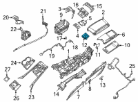 OEM 2021 Dodge Durango Latch-ARMREST Lid Diagram - 68520037AB