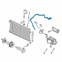 OEM Acura TSX Hose Assembly, Air Conditioner Diagram - 80310-SEA-G01