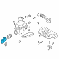 OEM 2013 BMW M6 Air Channel Diagram - 13-71-7-843-296