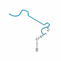 OEM 2000 Hyundai Accent Bar-Rear Stabilizer Diagram - 55512-25000--SJ