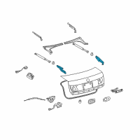 OEM 2006 Lexus GS300 Hinge Assy, Luggage Compartment Door, LH Diagram - 64520-30240