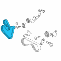 OEM 2002 BMW M5 Ribbed V-Belt Diagram - 11-28-7-833-264