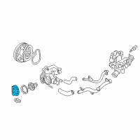 OEM 2006 Honda Insight Cover, Thermostat Diagram - 19311-PHM-000