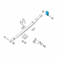 OEM 2018 Nissan NV2500 Shackle Assy-Rear Spring Diagram - 55220-1PA1B