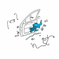 OEM 2002 Oldsmobile Silhouette Lock Module Diagram - 89045639