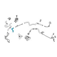 OEM 2005 Acura RSX Hose, Power Steering Oil Cooler Diagram - 53735-S6M-004