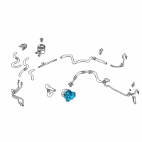 OEM Acura RSX Pump Sub-Assembly, Power Steering Diagram - 56110-PND-J02