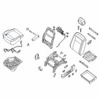 OEM 2015 Nissan NV2500 Pad-Front Seat Cushion Diagram - 87361-1PD0A