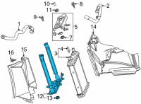 OEM Cadillac Lower Bracket Diagram - 84849418