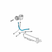 OEM 2007 Chrysler Aspen Line-Power Steering Pressure Diagram - 52855304AE