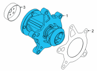 OEM 2022 Hyundai Tucson Pump Assembly-Coolant Diagram - 25100-2MHA0