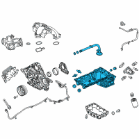 OEM Ford F-250 Super Duty Upper Oil Pan Diagram - DC3Z-6675-C