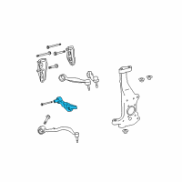 OEM Lexus Front Suspension Lower Arm Assembly Right Diagram - 48620-50070