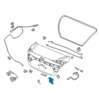 OEM 2021 Honda Clarity Lock Assembly, Trunk Diagram - 74851-TBA-A01