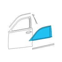 OEM 2009 Lexus LS460 MOULDING Sub-Assembly, Front Diagram - 75702-50041