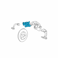 OEM 2001 Jeep Grand Cherokee Shoe Kit-Rear Disc Brake Diagram - 5011970AC