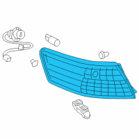 OEM 2009 Toyota Camry Lens & Housing Diagram - 81561-33490