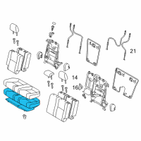 OEM Scion tC Seat Cushion Pad Diagram - 71503-21020