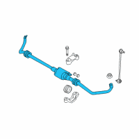OEM 2014 BMW ActiveHybrid 5 Active Stabilizer Bar Diagram - 37-11-6-781-424