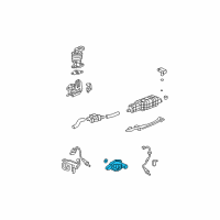 OEM Honda Valve Assembly, Purge Control Solenoid Diagram - 36162-RNA-A01