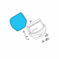 OEM 2007 Nissan Versa Weatherstrip-Back Door Diagram - 90830-EL000