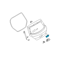 OEM 2007 Nissan Versa Tailgate Handle Diagram - 90606-EM31A