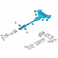 OEM 2020 Lincoln Continental Muffler & Pipe Diagram - GD9Z-5F250-A