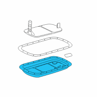 OEM 2008 Cadillac SRX Transmission Pan Diagram - 96042794