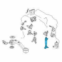OEM Toyota Highlander Absorber Diagram - 12307-20030