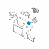 OEM 1994 Chevrolet C3500 Fan Clutch Diagram - 19150657