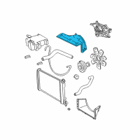 OEM Oldsmobile Bravada Upper Shroud Diagram - 15133506