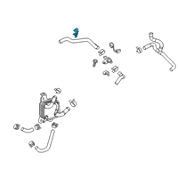 OEM 2020 Toyota RAV4 Hose Assembly Clip Diagram - 16581-F0070