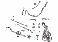 OEM Jeep Grand Wagoneer Washer Fluid Level Sensors Diagram - 68497377AB