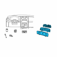 OEM 2005 Jeep Liberty Cluster Diagram - 56010528AG