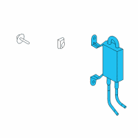 OEM 2009 Ford E-150 Power Steering Oil Cooler Diagram - CK4Z-3D746-A