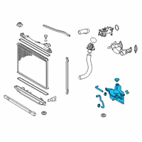 OEM Lexus Reserve Tank Assembly, R Diagram - 16470-38101