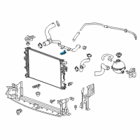 OEM 2017 Buick LaCrosse Radiator Lower Bracket Diagram - 23336327