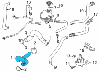 OEM 2021 Chevrolet Trailblazer Upper Hose Diagram - 42732064