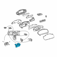 OEM 2002 Lexus LS430 Switch Assembly, Luggage Diagram - 84840-50020-C0