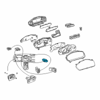 OEM 2004 Lexus LS430 Switch Assy, Hazard Warning Signal Diagram - 84332-50030