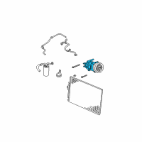 OEM 2003 Jeep Liberty COMPRES0R-Air Conditioning Diagram - RL037524AE